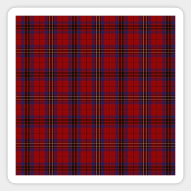 Leslie Clan Tartan (Red) Sticker by clantartans